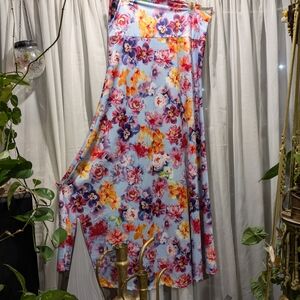 LuLaRoe Floral Maxi Skirt XL